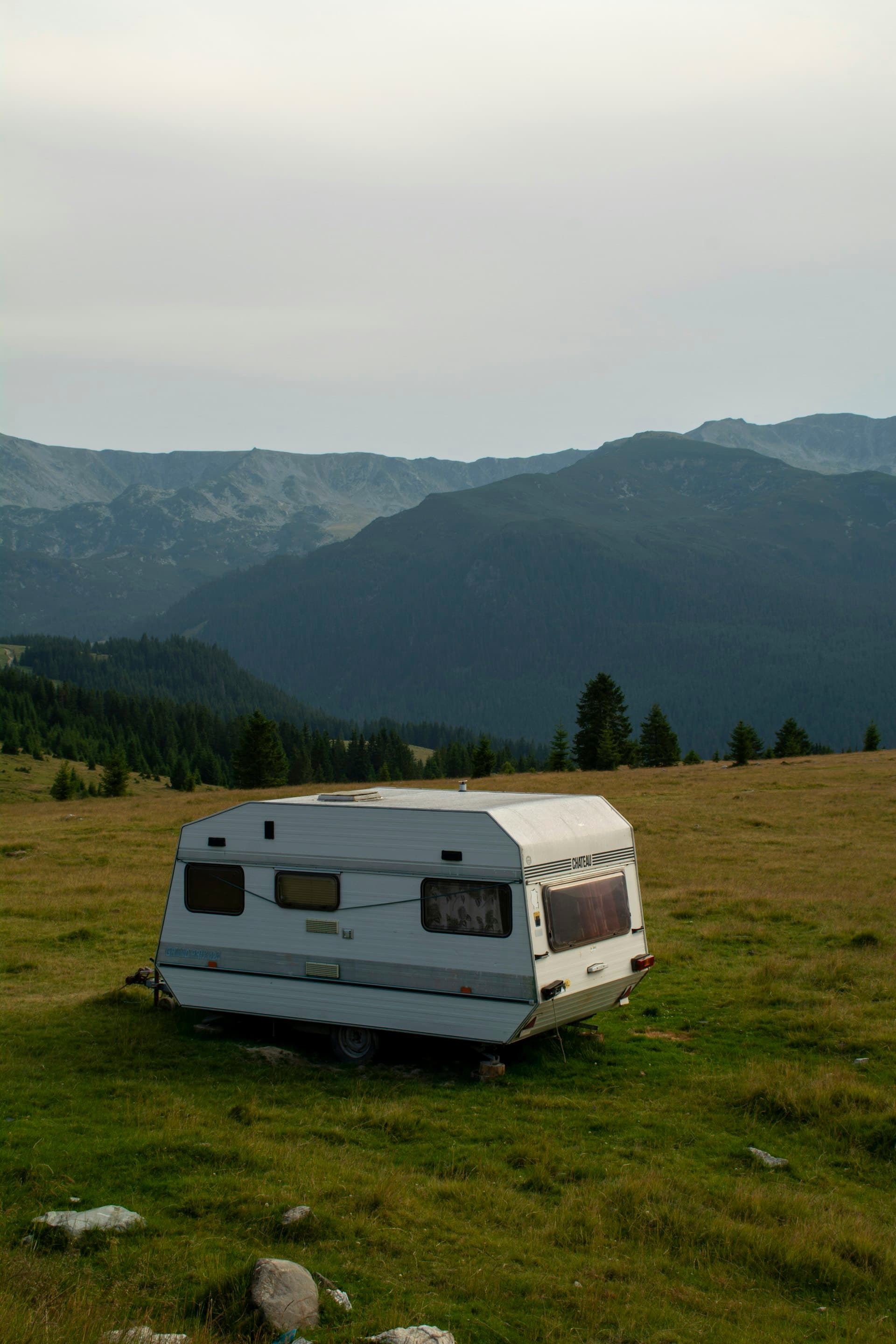 Caravan in the countryside